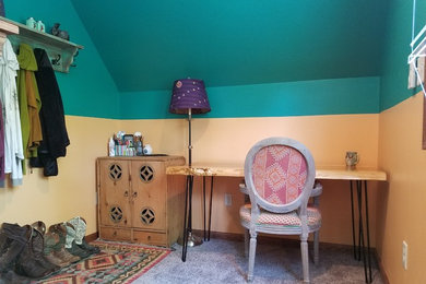 Cottage bedroom photo in Other
