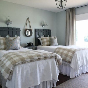 Farmhouse Country Style Bedroom Twin Bedroom