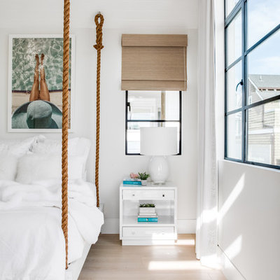 Bedroom - coastal bedroom idea in Orange County