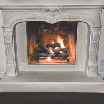 Fireplace made of stone-Pre cast