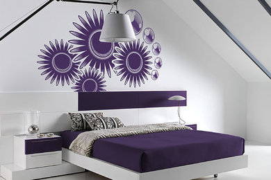 Example of a trendy bedroom design in Valencia