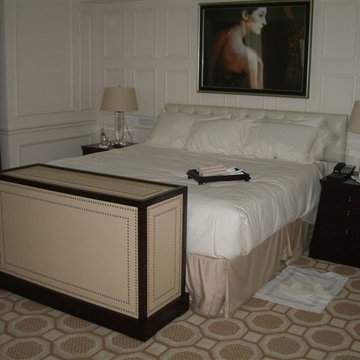 Foot of bed TV Lift Cabinet, Cabinet Tronix US made Toscana TV cabinet