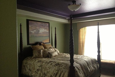 デンバーにあるトラディショナルスタイルのおしゃれな寝室のレイアウト