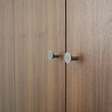 Four door modern fitted wardrobe in London, UK