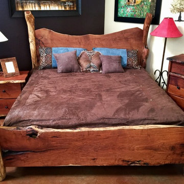 Freeform Style Mesquite Wood Bedroom Set