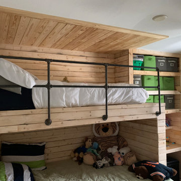 full size bottom bunk, twin size top bunk, twin size trundle