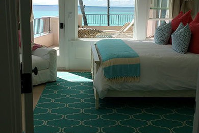 Inspiration for a beach style bedroom in Hawaii.