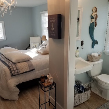 Garage Conversion to a Master bed bath, Suite with private entrance.