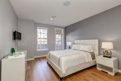 ワシントンD.C.にあるコンテンポラリースタイルのおしゃれな寝室