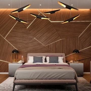 Geometric Lines Bedroom