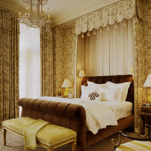 Bedroom - traditional carpeted bedroom idea in San Francisco with no fireplace