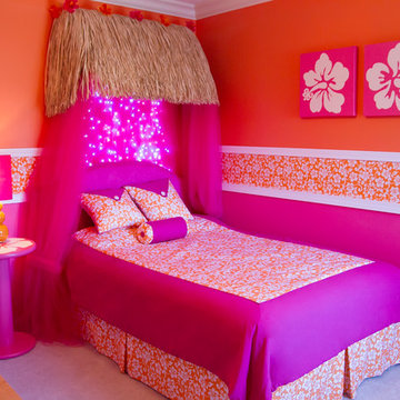 Girl's Hawaiian Theme Bedroom
