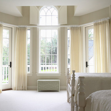Girls Bedroom with large bay window