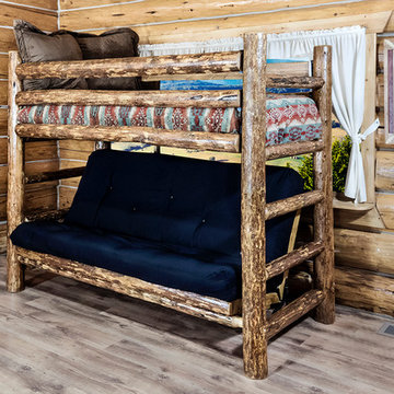 Glacier Country Collection Twin Bunk over Full Futon