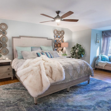 Glamorous Coastal Inspired Master Bedroom