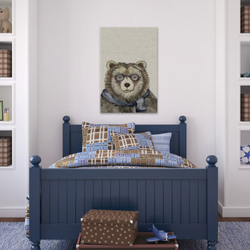 "Grandpa Bear II" Painting Print on Wrapped Canvas