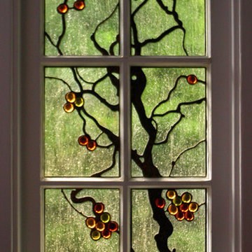 Grapevine Stained Glass Window