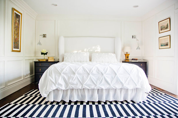 Transitional Bedroom by White + Gold Design