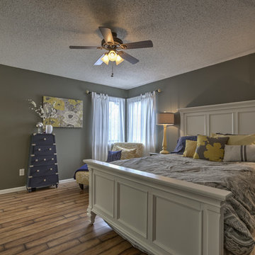 Gray and Yellow Master Bedroom