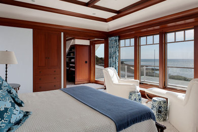 Example of a trendy bedroom design in Boston