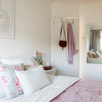 Grey and Pink Bedroom Makeover