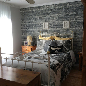 Grey Brick Wallpaper from AboutMurals.com