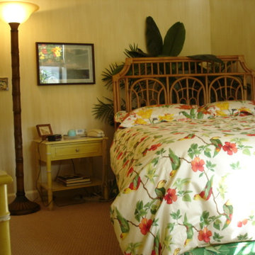 Guest Bedroom with Fun Tiki Theme