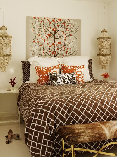 Eclectic Bedroom by Tara Seawright Interior Design