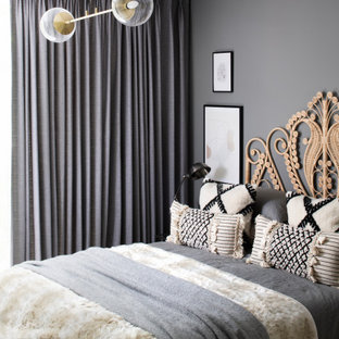 Design ideas for a scandinavian bedroom in London.