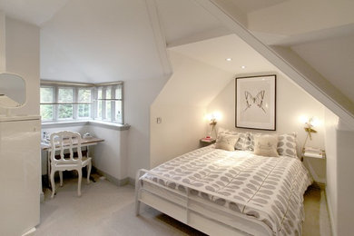 Inspiration for a traditional bedroom in Cheshire.