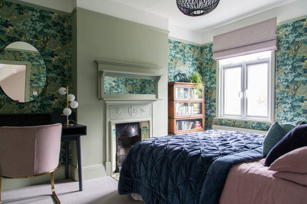 Transitional Bedroom by Clare Elise Interiors
