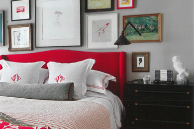 Traditional bedroom in London.