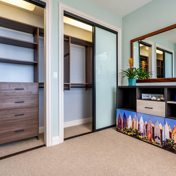 Hawaii Home features organized closets & Colorfuse printed cabinet doors
