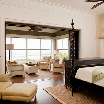 Hawaiian Plantation Retreat Master Bedroom & Private Lanai