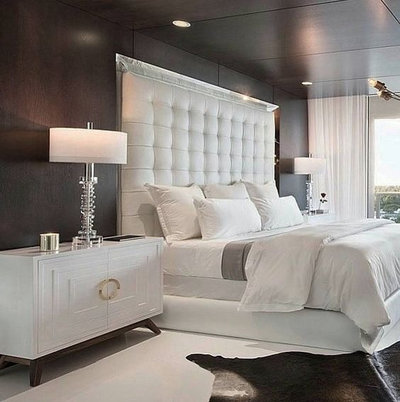 Modern Bedroom by Rose's Drapery Designs