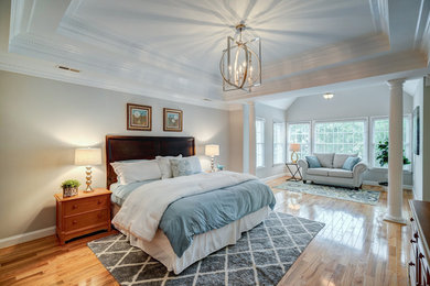 Transitional bedroom photo in Charlotte