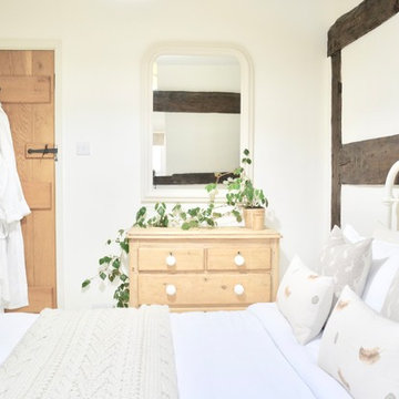 Herefordshire Black & White Cottage Bedroom