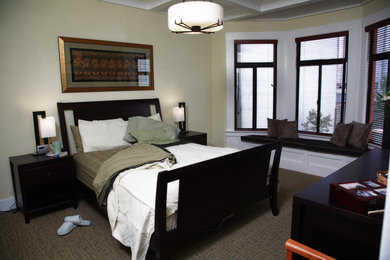 サンフランシスコにあるコンテンポラリースタイルのおしゃれな寝室のインテリア