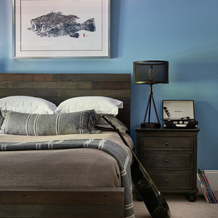Transitional bedroom photo in Charlotte