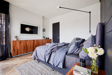 メルボルンにあるコンテンポラリースタイルのおしゃれな寝室