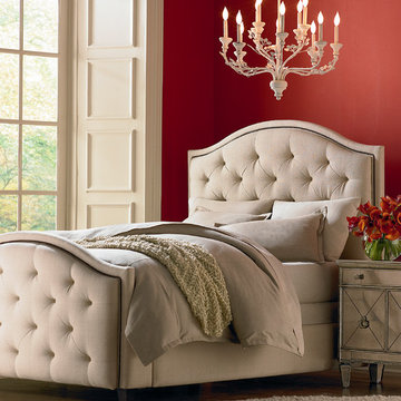 HGTV Home Custom Upholstered Vienna Arched Bed by Bassett Furniture