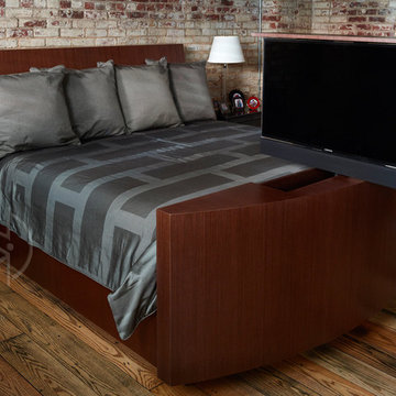 Hidden TV Bed
