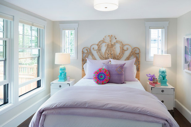 Transitional Bedroom by Lucy Interior Design