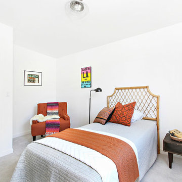 Hip Child's Bedroom with Orange Accents