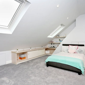 Hip to gable loft conversion with rear dormer into 2 bedrooms and 1 bathroom