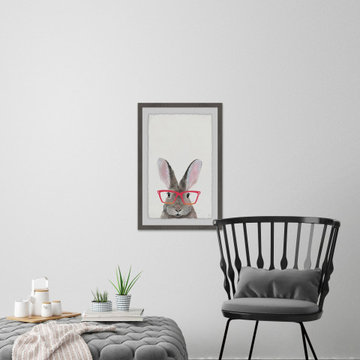 "Hippie Bunny" Framed Painting Print