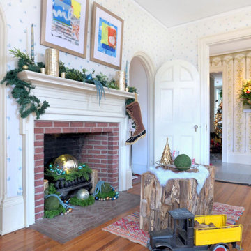Holiday Staging Fireplace