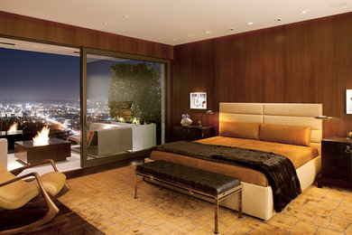 ロサンゼルスにあるモダンスタイルのおしゃれな寝室