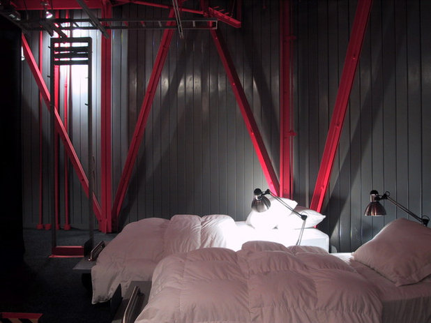 Industrial Bedroom by Alexander Michael & Assoc