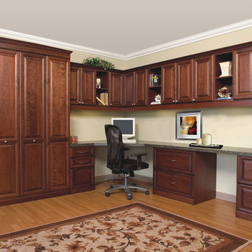 Home office and Murphy bed combination.... Beautiful and perfect for all your st